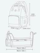 Umaubaby Pre-Design-Baby-Wickeltasche, wasserdichte Mutterschaftstasche für Kinderwagen, Wickeltasche, große Kapazität, Multifunktions-Mumientaschen, neu