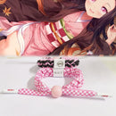 1 Pcs Cartoon Demon Slayer Kimetsu No Yaiba Bracelet Figure Kamado Tanjirou Nezuko Zenitsu Bangle Wristband Figure Toys Gift