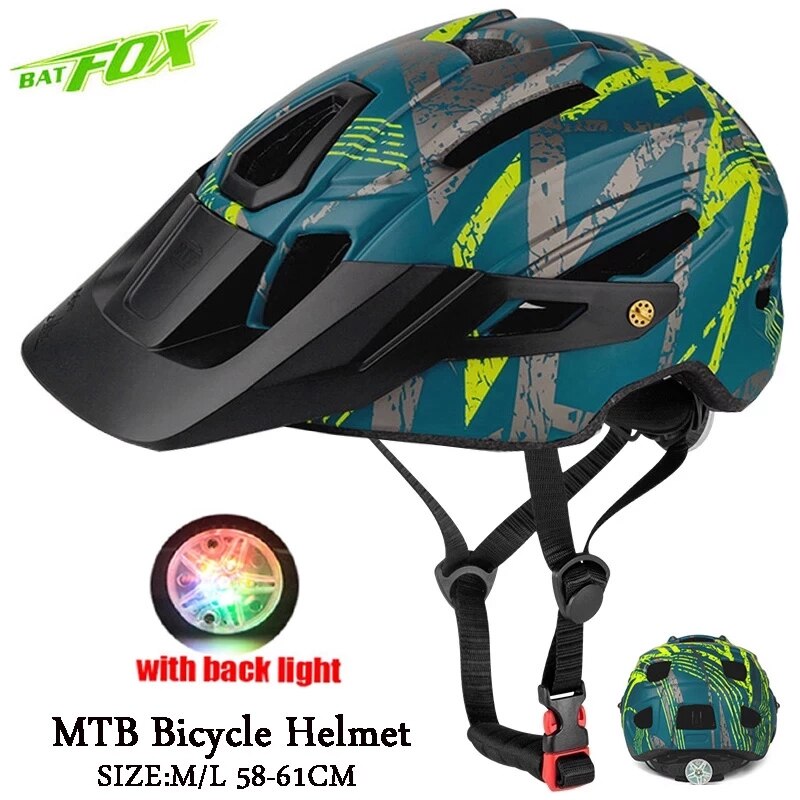 2022 New Batfox Bicycle Helmet for Adult Men Women MTB Bike Mountain Road Cycling Safety Outdoor Sports Safty Helmet