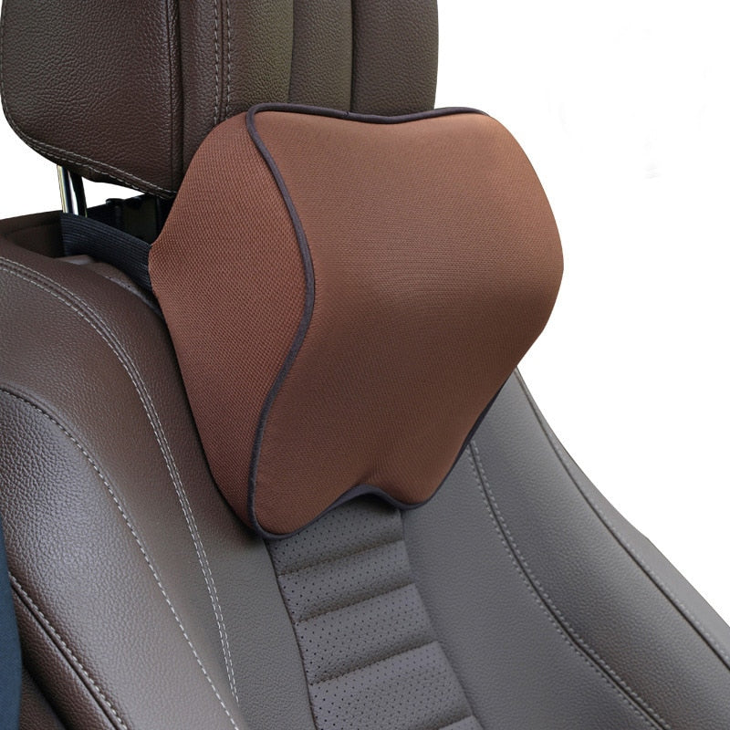 Car Headrest Pillow Neck Memory Cotton Breathable Auto Car Neck Rest Headrest Cushion Pillow Car Interior Accessories
