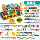 Big Size Assembly Blocks Marble Race Run Maze Ball Building Blocks Funnel Slide Building Bricks Toys For Children Kid Gifts