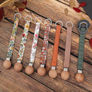 Pacifier Chain Strap Teether Nipple Holder Soother Belt Cotton Linen Baby Pacifier Chain Clip Newborn Toddler Dummy Nursing Care