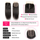 Bone Straight Hair Bundles With Closure Human Virgin Hair Double Drawn Brazilian Hair Weave 3/4 Human Hair Bundles with Closure