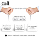 Effie Queen Italy Real 925 Silver Diamond-Cut Figaro Chain Necklace 5mm Wide 40-60cm Long Woman Man Neck Chain Jewelry Gift SC34