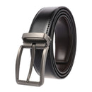 MEDYLA Genuine Leather For Men High Quality Black Buckle Jeans Belt Cowskin Casual Belts Business Belt Cowboy Waistband 3.5cm