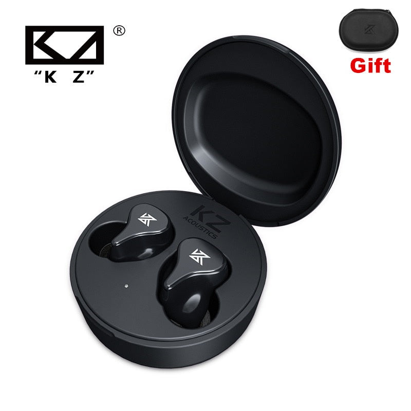 KZ Z1 Pro TWS Koptelefoon True Draadloze Game Oordopjes Control táctil Cancelación de ruido Auriculares deportivos HiFi compatibles con Bluetooth