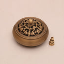 Quemador de incienso de tres patas de artesano de cobre, placa de estufa Zen Xuande, quemador de sándalo, quemador de incienso puro