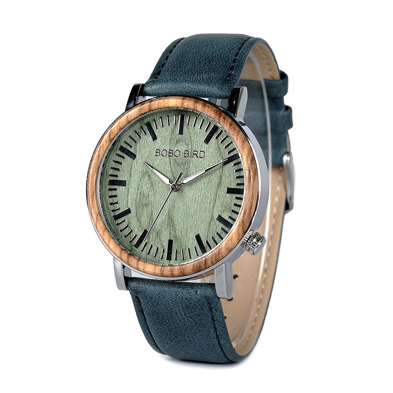 Pareja de relojes BOBO BIRD Hombres Mujeres Reloj de bambú universal en liquidación Reloj de pulsera de cuarzo de cuero de madera часы женские Gran regalo