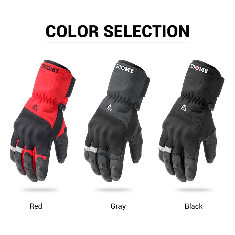 Winter-Motorradhandschuhe Wasserdichte Moto Motocross-Handschuhe Winddichte Moto-Handschuhe Touchscreen Motorradfahren Guantes