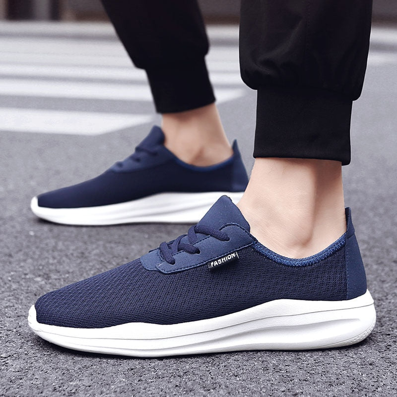 2021 New Men Shoes Casual Sneakers Breathable Mesh Lace-Up Lightweight Mens Shoe Fashion Walking Jogging Sneaker Tenis Masculino