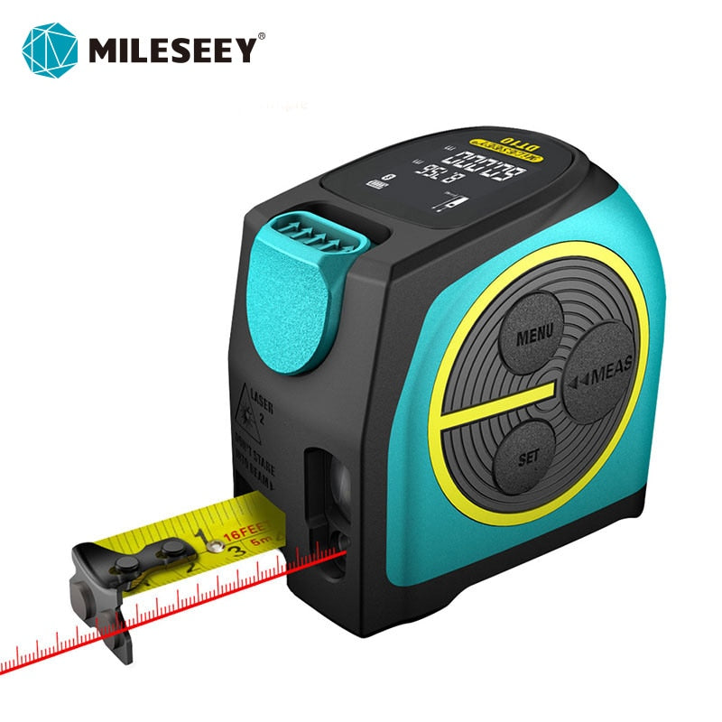 Mileseey DT10 / DT11 Laser-Teleskop-Maßband 2-in-1-Digital-Entfernungsmesser mit Anti-Drop-LCD-Display, Magnethaken