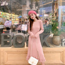 Long Sweater Dress Women Maxi Dress Knit Fishtail Long Winter Dresses Loose Women Clothing