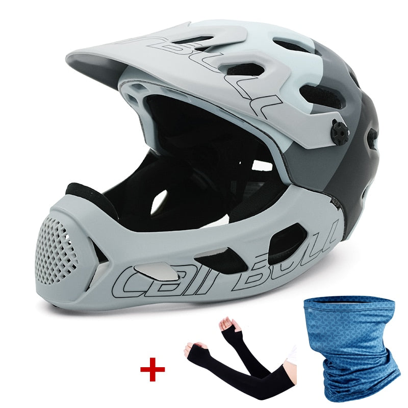 Casco de bicicleta Cairbull para hombre y mujer, casco de ciclismo de montaña MTB de cara completa en molde, gorras para casco de bicicleta deportiva de seguridad para carreras todoterreno