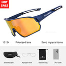 ROCKBROS Polarized Photochromic Cycling Glasses Bike Glasses Outdoor Sports MTB Bicycle Sunglasses Goggles Eyewear Myopia Frame