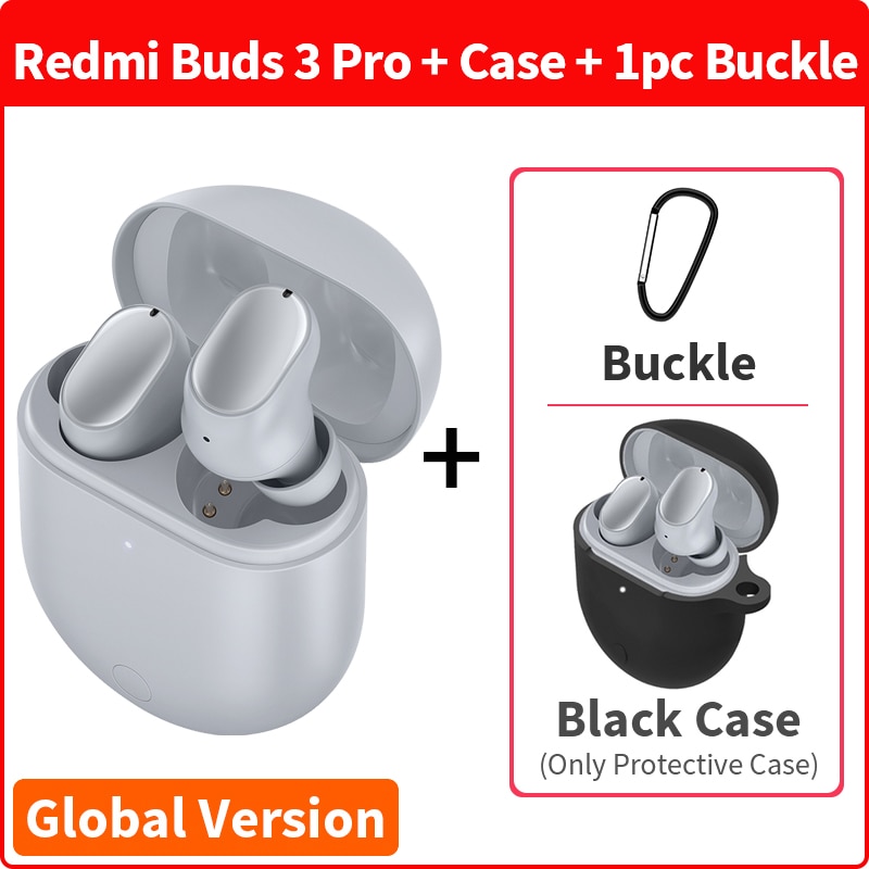 Global Version Xiaomi Redmi Buds 3 Pro TWS Bluetooth Earphone Redmi Airdots 3 Pro Wireless Earphone ANC IPX4 For K40 Note 10 Pro