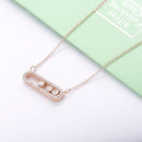 SHADOWHUNTERS Authentische 925 Sterling Silber Move CZ Stein Anhänger Langkettige Choker Halsketten Für Frauen Luxus Schmuckherstellung