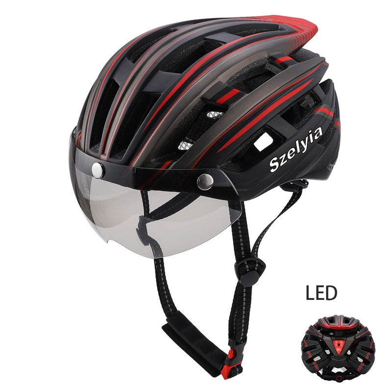 Casco Ciclismo Mtb Fahrrad Fahrradhelm ML Led Warnlicht Fahrradhelm Radfahren Capacete De Ciclismo Casco Bicicleta Casque