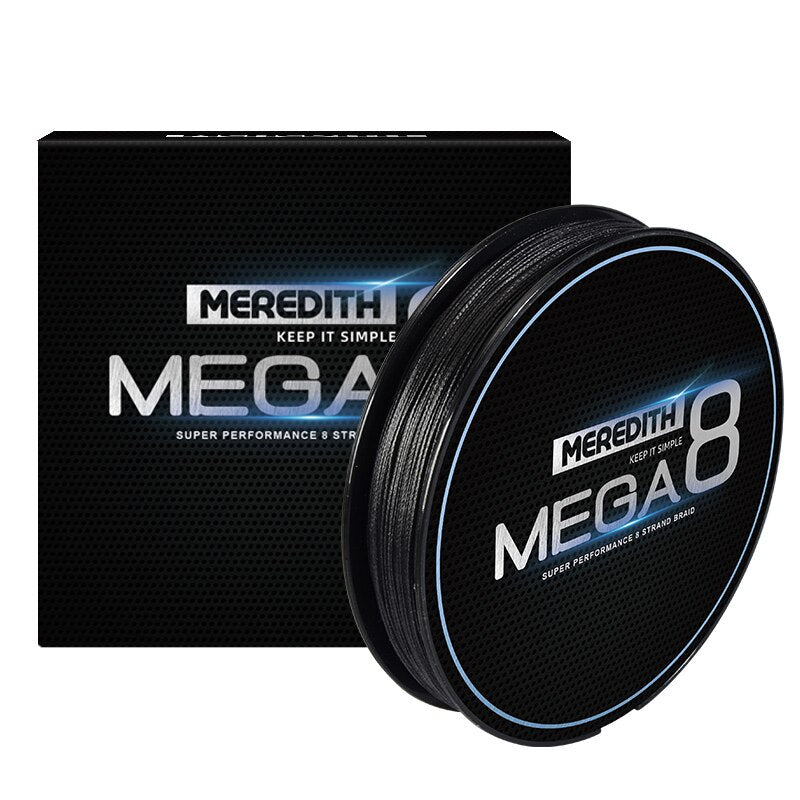 MEREDITH Brand MEGA 8X Fishing Line 300M 8 Strands Braided Fishing Line Multifilament PE Line for Carp Fishing Wire