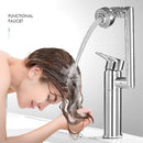 Basin Faucet Water Tap Bath 360 Degree Swivel Gold Bathroom Faucet Single Handle Sink Tap Mixer Hot and Cold Sink Water Crane