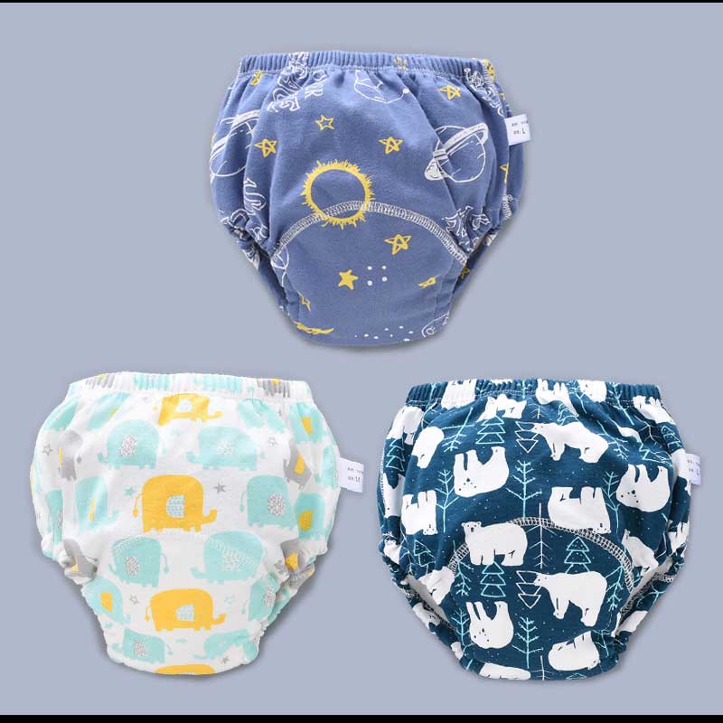 Baby Reusable Diapers Panties Potty Training Pants For Children Ecological Cloth Diaper Washable Toilet Toddler Kid Cotton Nappy