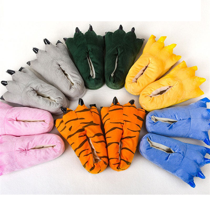 Cartoon Slippers Animal Claw Kigurumis Onesies Pajama Shoes Kid Adult Kawaii Funny Paws Casual Cosplay Prop Party Wear