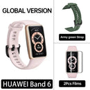 Global Version Huawei Band 6 Band6 SpO2 BT5.0 1.47'' AMOLED Screen Heart Rate Tracker 2-Week Life Braccialetto Relógio inte