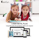 Cute Unicorn Headphones 3D Stereo Music Kids Headphones With Microphone Girls Cell Phone Children&