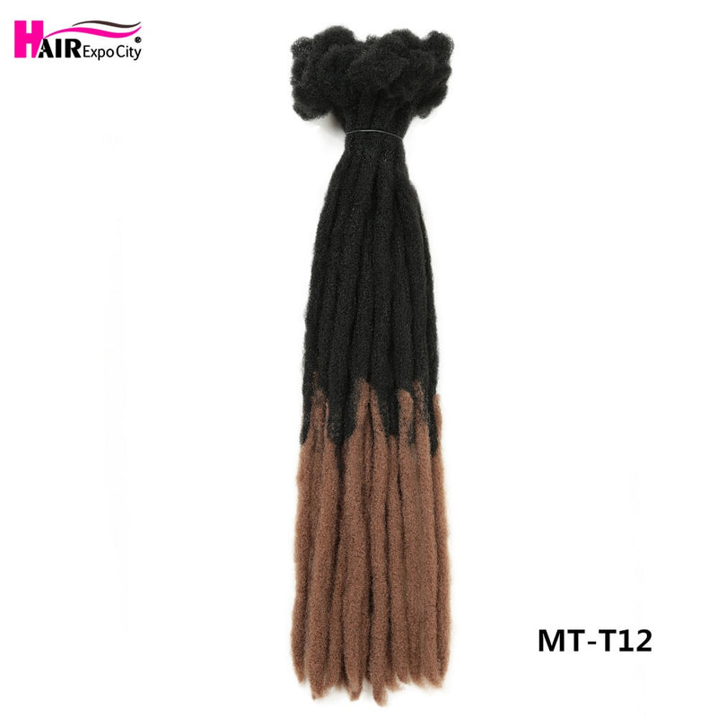 22 Inch Dreadlocks Crochet Braids Hair Synthetic Faux Locs For Men And Women Ombre Braiding Hair Extensions Hair Expo City