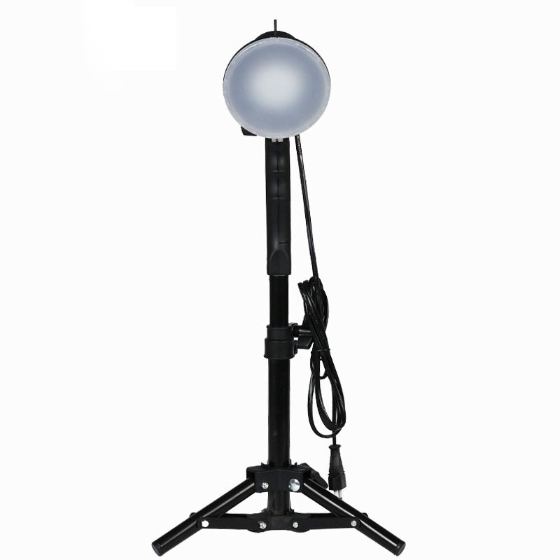 LED Lamp Photography Studio Light Bulb Portrait Soft Box Fill Light Bulb with 37CM Light Stand Tripod Photo Studio