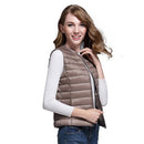 Autumn Duck Down Vest Women's Short Jacket Sleeveless Portable Puffer Vest Coat Female 2021 New Winter Student Waistcoat