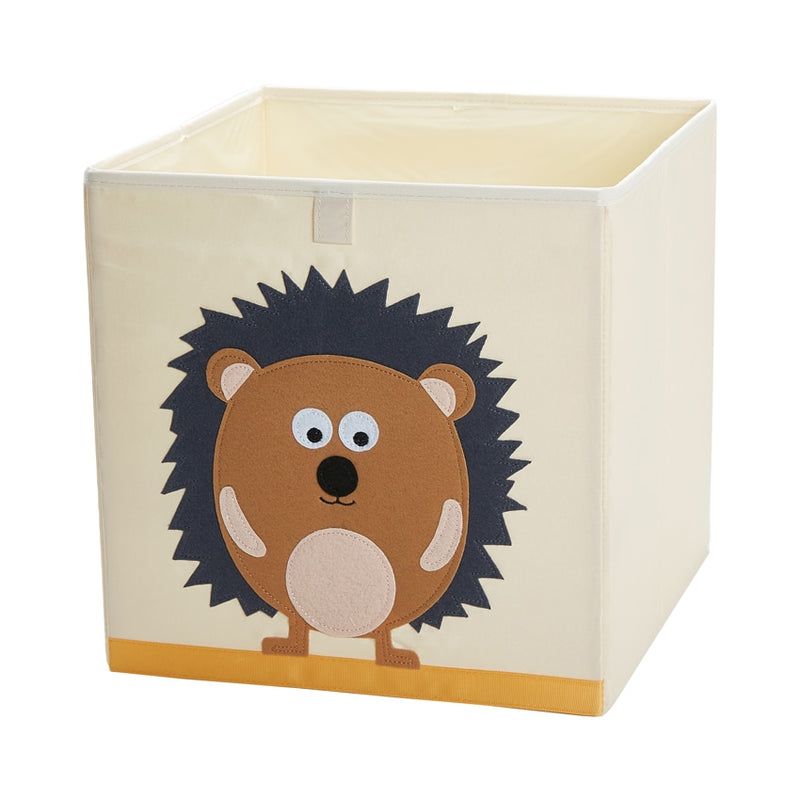 Caja de almacenamiento de cubo de animales bordado plegable de 13 pulgadas, tela Oxford, organizadores de juguetes para niños, contenedores, organizador de pecho para guardería infantil