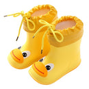 Children Rain Boots Rubber Boots Kids Water Shoes PVC Baby Cartoon Waterproof  Non-slip  Warm Winter