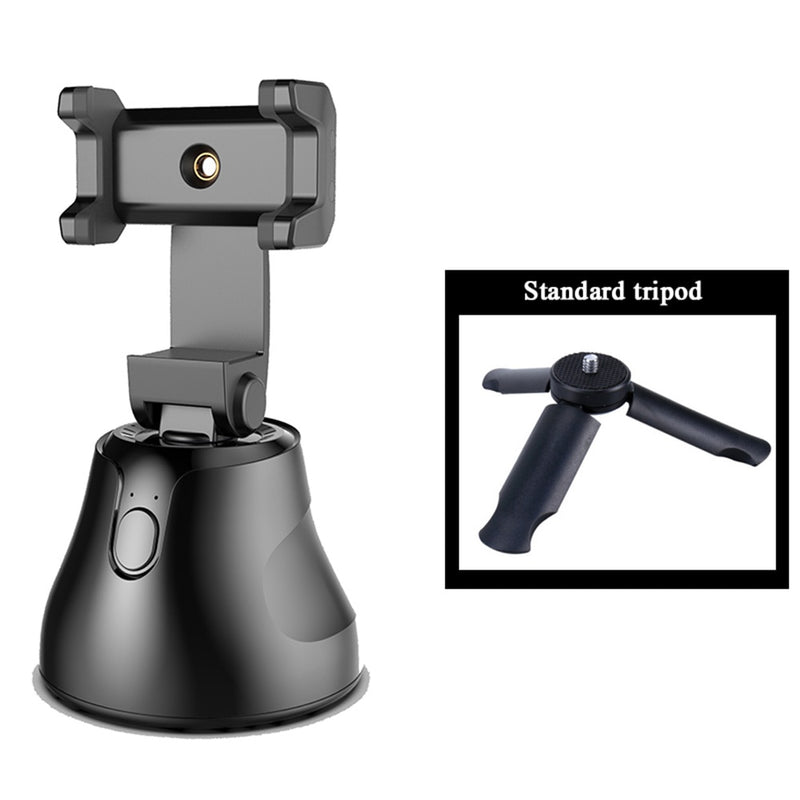Smart Portable Selfie Stick,360°Rotation Auto Face Object Tracking Camera Tripod Holder Smart Shooting Cell Phone Camera Mount