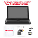 4.3&#39;&#39; HD Foldable Car Rear View Monitor Reversing LCD TFT Display Night Vision Backup Rearview Camera PAIL/NTSC for Vehicle