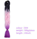 Black Star Hair Ombre Jumbo Braiding Hair Extensions 24 Inch Twist Braids Synthetic Hair Fiber for Twist Braiding for Women