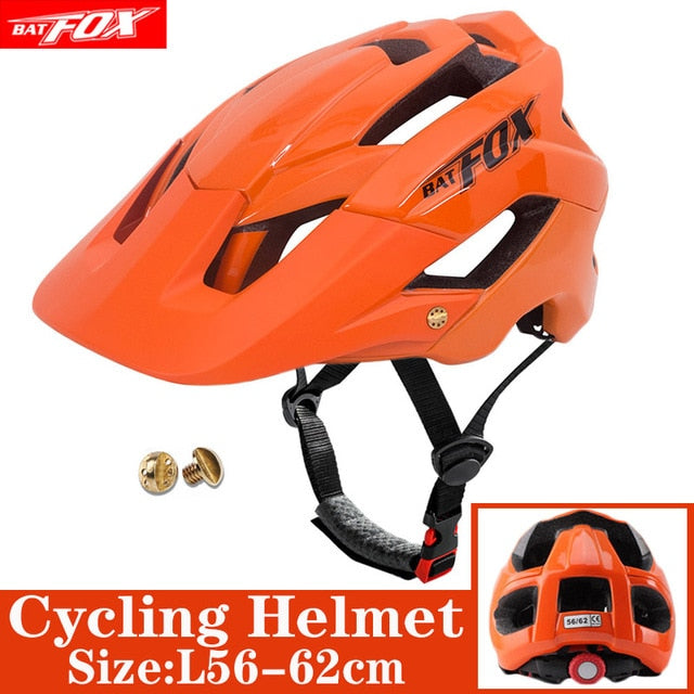 2022 New Batfox Bicycle Helmet for Adult Men Women MTB Bike Mountain Road Cycling Safety Outdoor Sports Safty Helmet