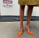 Popular europeo y americano, novedad de verano 2020, deslumbrante rosa con lentejuelas de cristal, tacones de aguja, zapatillas de tacón alto para mujer