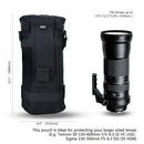 JJC Camera Lens Bag &amp;Belt Waterproof Lens Case Storage Pouch for Canon Nikon Sony Fujifilm DSLR Backpack Photography Accessories