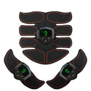 Abs Trainer Ems Abdominal Muscle Stimulator Tone Home Gym Belt Fitness Workout Equipment with LCD Display Slimming Massager