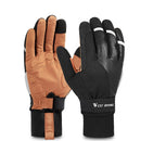 Guantes WEST BIKING para pantalla táctil de bicicleta, guantes térmicos de invierno a prueba de viento cálidos para dedos completos para ciclismo, guantes impermeables para bicicleta para hombre