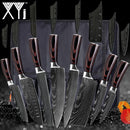 Kitchen Knife Set Stainless Steel Knife Holder Gift Knife Cover Santoku Utility Cleaver Bread Paring Nakiri Knives Cutter Tools