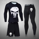 Conjunto de ropa interior térmica para correr para hombre, ropa interior de compresión deportiva, chándal para hombre, conjunto de capa Base para correr delgado para Fitness