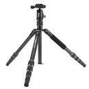 KINGJOY G22C Professional Carbon Fiber Tripod For Digital Camera Tripode Suitable For Travel Top Quality Camera Stand 143cm Max