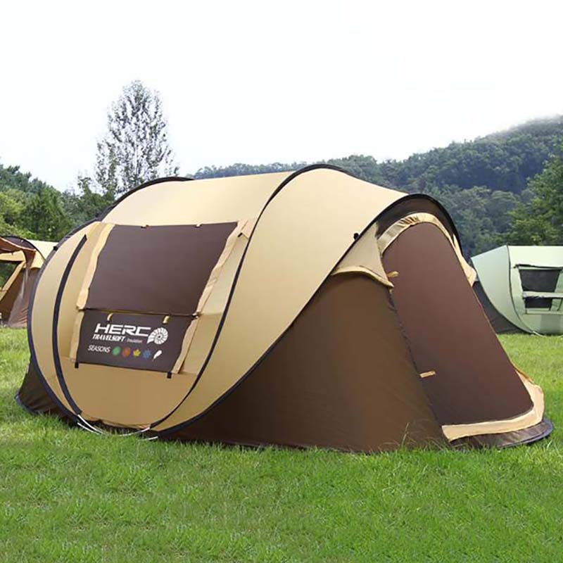 2020 Neue Ankunft 3-4 Personen Ultralarge Automatisches Winddichtes Pop-Up-Schnellöffnungs-Campingzelt Großes Pavillon-Strandzelt