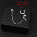 Stainless Steel Earrings Anti-Lost Ear Clip Wireless Bluetooth Earphone Holders Accessories Women Men Earrings for Airpods