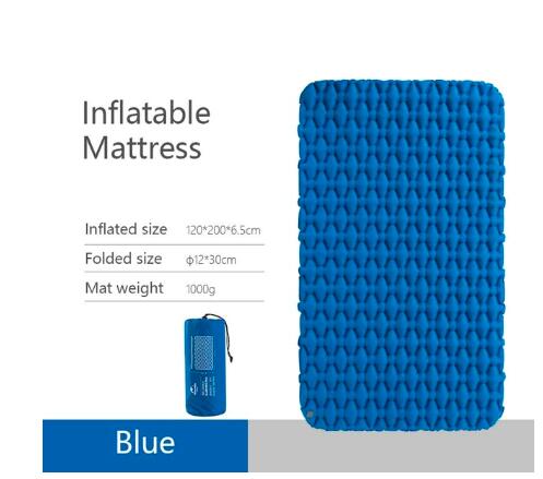 Naturehike Portable Outdoor Camping Hiking Single double Thicken Moisture-proof Inflatable Sleeping Mattress Mat Pad bed bag