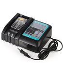Li-ion Battery Charger for Makita Battery Charger 18V 14.4V BL1860, BL1850, BL1840, BL1830, BL1820, BL1415, BL1440 DC18RC 3A