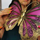 Arte de la pared de la mariposa del jardín para el hogar y las decoraciones al aire libre Estatuas Miniaturas Esculturas de la yarda