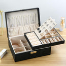 PU Leather Jewelry Storage Display Portable European-Style Multi-Function Packaging Box  With Drawer Winter Gift