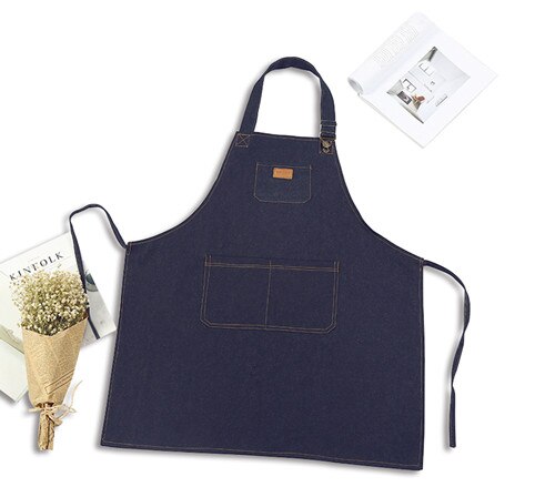 PU Leather Apron Household Waterproof Anti-oil Apron Adult Men And Women Fashion Cooking Apron
